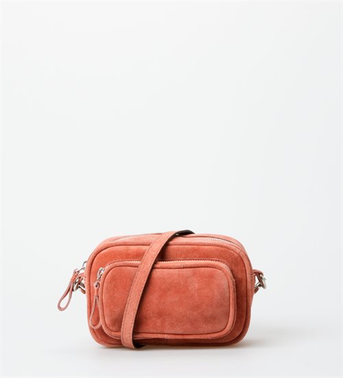 Treats crossbody, skuldertaske i ruskind, peach