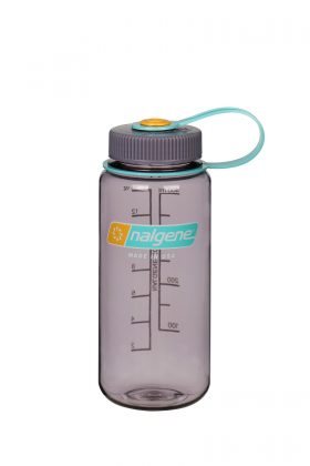 Flot aubergine / lilla farvet Nalgene drikkedunk, WIDE MOUTH 500 ml. - uden BPA, BPS og Ftalater